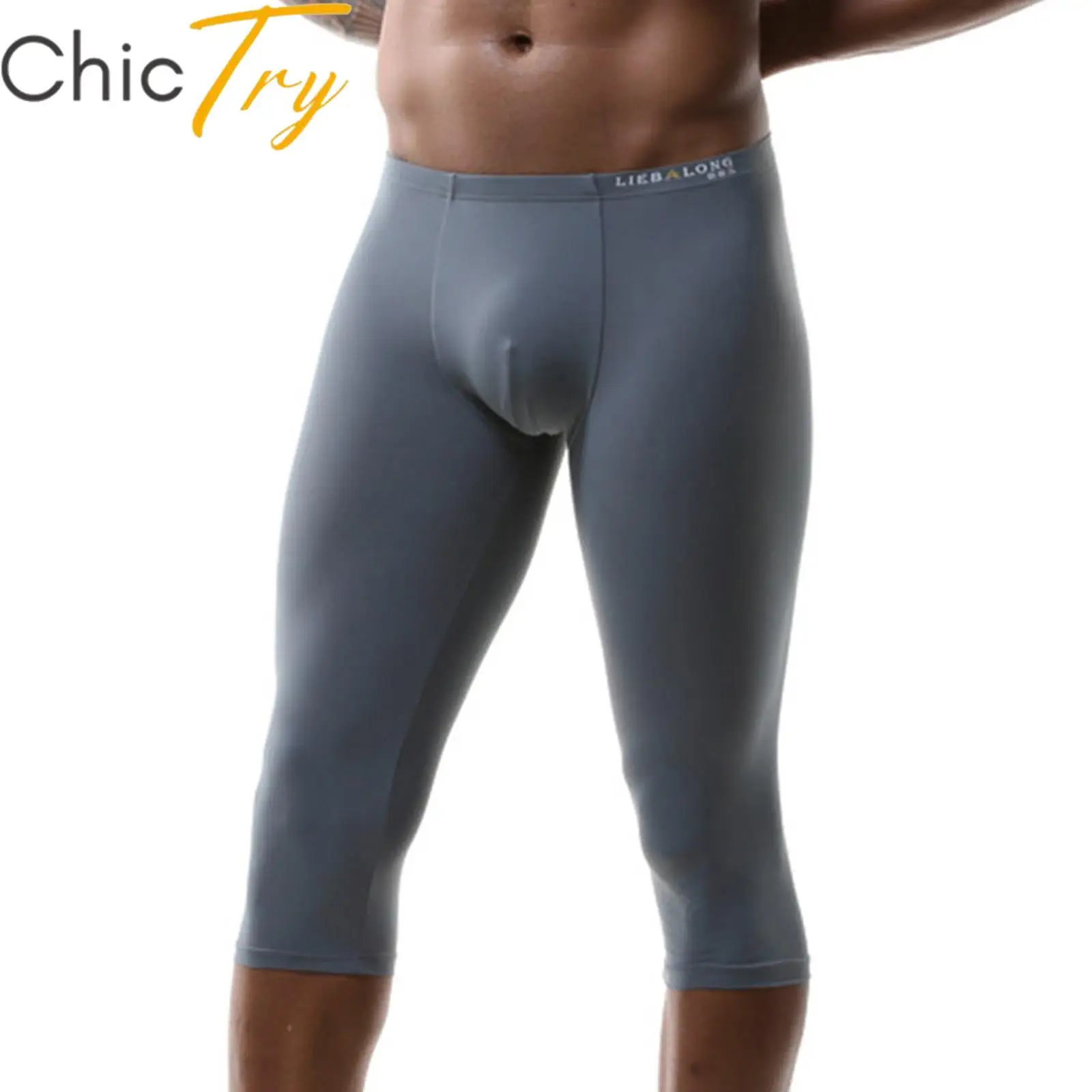 

Mens Sports Pants Running Workout Bulge Pouch Short Leggings Elastic Waistband Sportswear Gym Fitness Athletic Shorts Swimwear