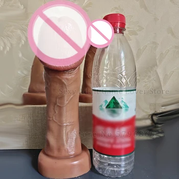 Huge Glans Dildo Realistic Penis Soft Silicone G Spot Stimulate Big Dick Suction Cup Female Masturbation Tools Sex Toy For Women 5