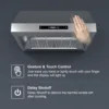 900CFM 30 inch 9-Speed Vent with Led Bulb Dishwasher Clean Filter Under Cabinet Range Hood 2