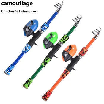 Children's Portable Telescopic Camouflage Fishing Rod 1