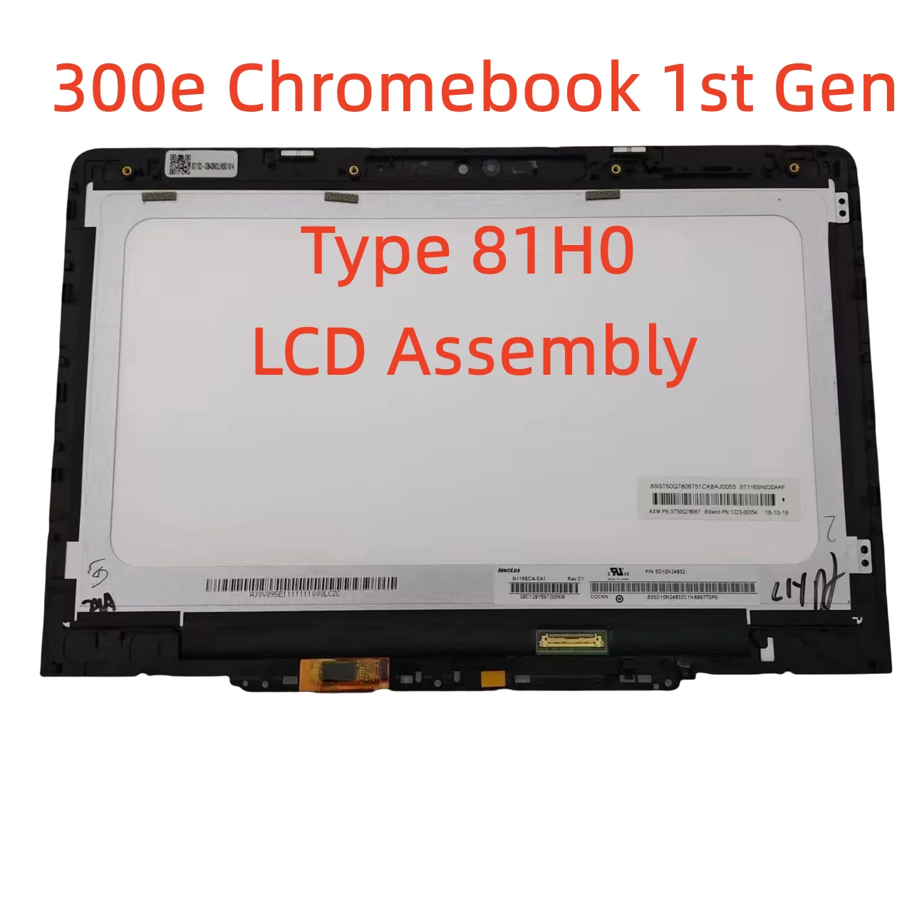para Lenovo 300e Chromebook 1st Gen tipo 81h0 Lcd Tela de Toque N116bca-ea1 B116xan06.1 5d10q93993 5d10u89043 hd Display Quadro