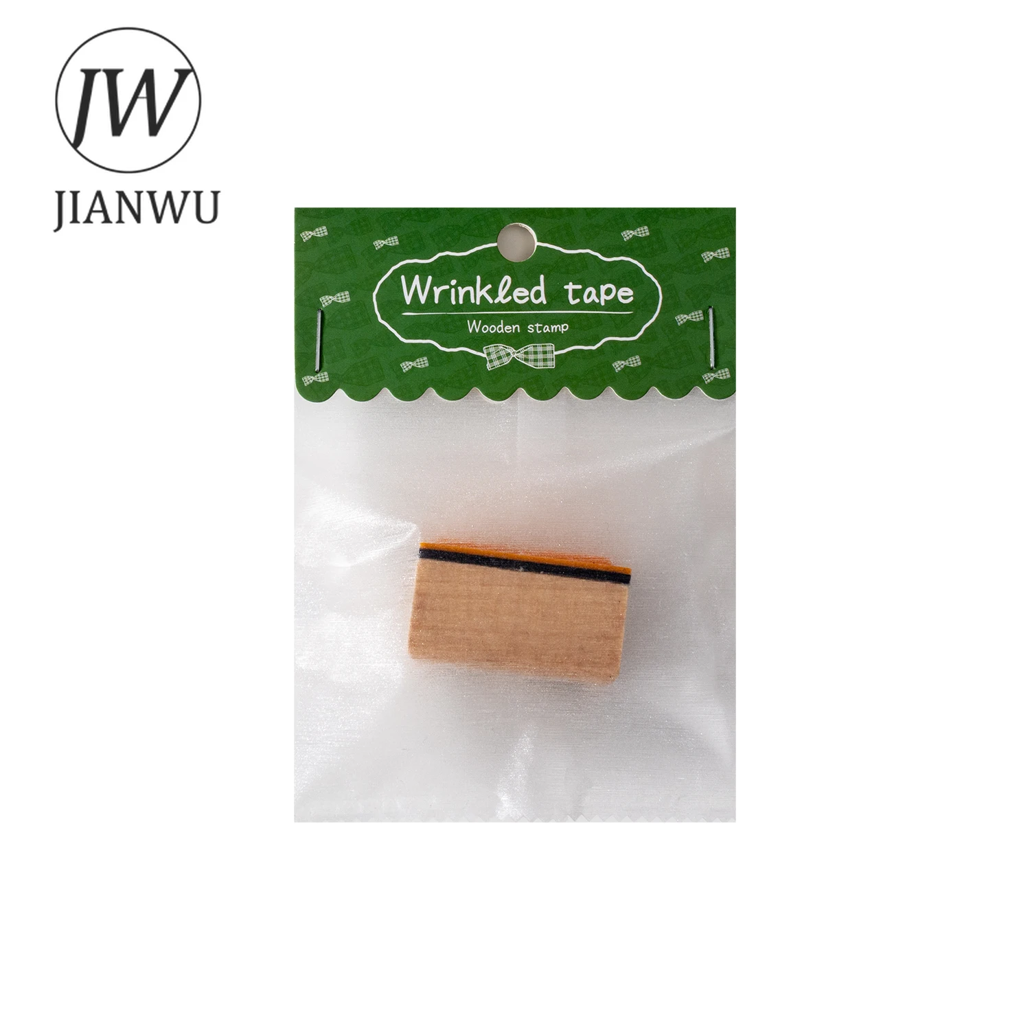 JIANWU 주름 테이프 시리즈 빈티지 그리드 스타 플라워 풍경 소재 콜라주 나무 스탬프 크리에이티브 DIY 저널 문구