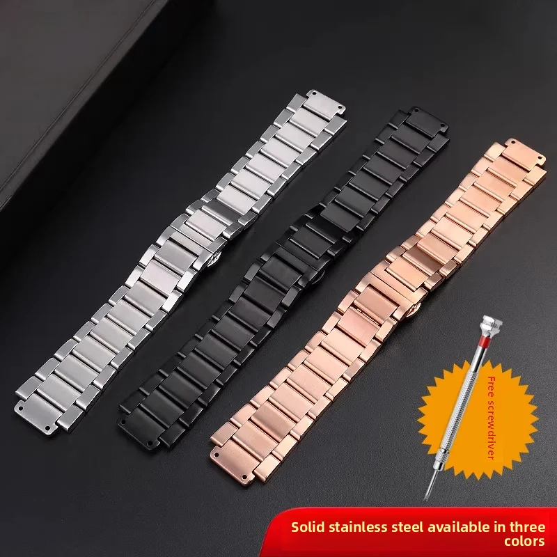 Premium Stainless Steel Watch Strap - Elegant Metal Wristband Bracelet