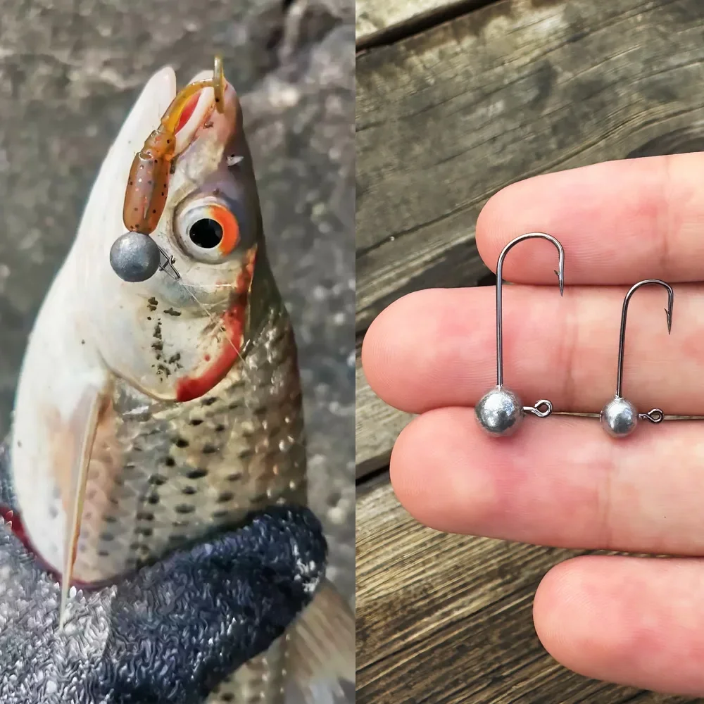 Kit hameçons métal jig head 1g à 10g pour pêche au leurre souple - Ned rig, truite, perche