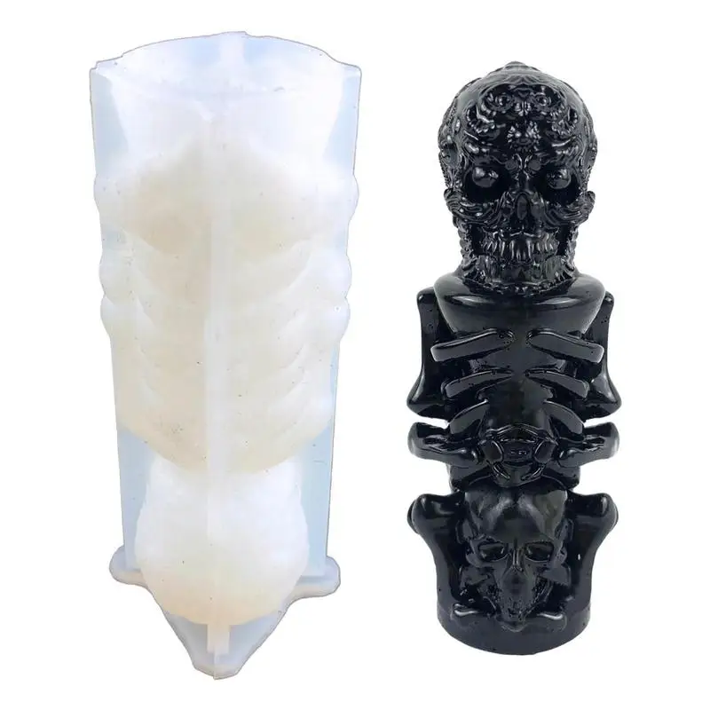 

Skeleton Resin Mold Silicone Casting Art Crafts DIY Mold Multi-Purpose DIY Mold for Jelly Chocolate Candy Candle and Pudding