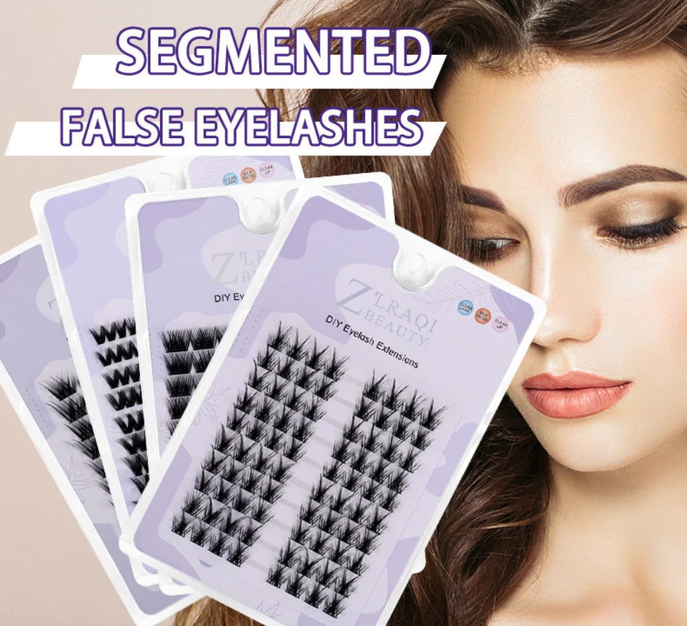 

Segmented Thick Fishtail False Eyelash Comfortable Fox Series Self Grafted Individual Single Cluster Lash Extension Makeup Tools