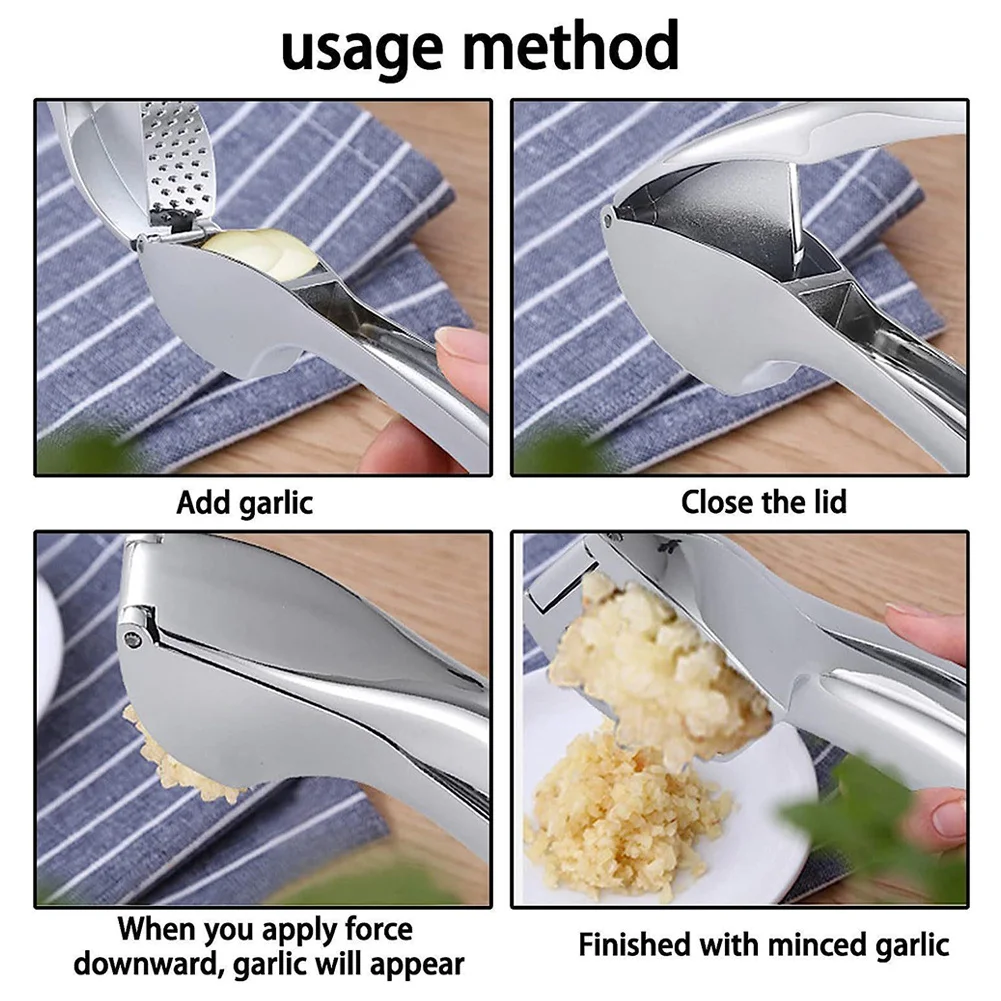 Detachable Metal Garlic Press 5