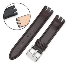Premium Genuine Leather Watch Strap with Pin/Folding Buckle - 20mm - 20mm (Brown - pin buckle)