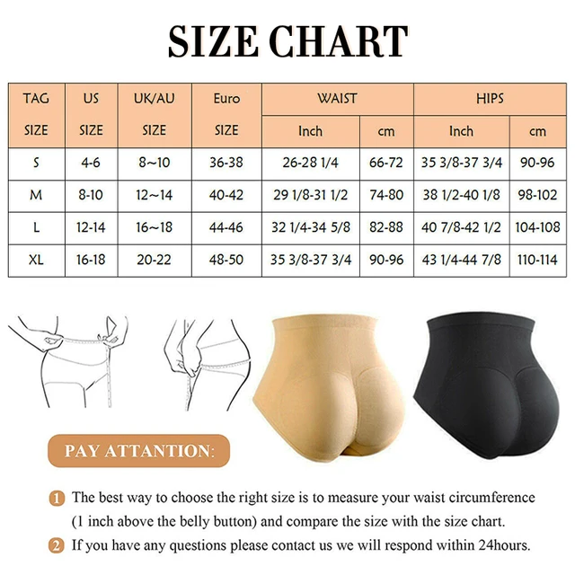 Padded Panties, Padded Underwear Body Shaper Polyurethane Comfortable  Seamless Breathable for Daily Use(L) : : Beauty & Personal Care