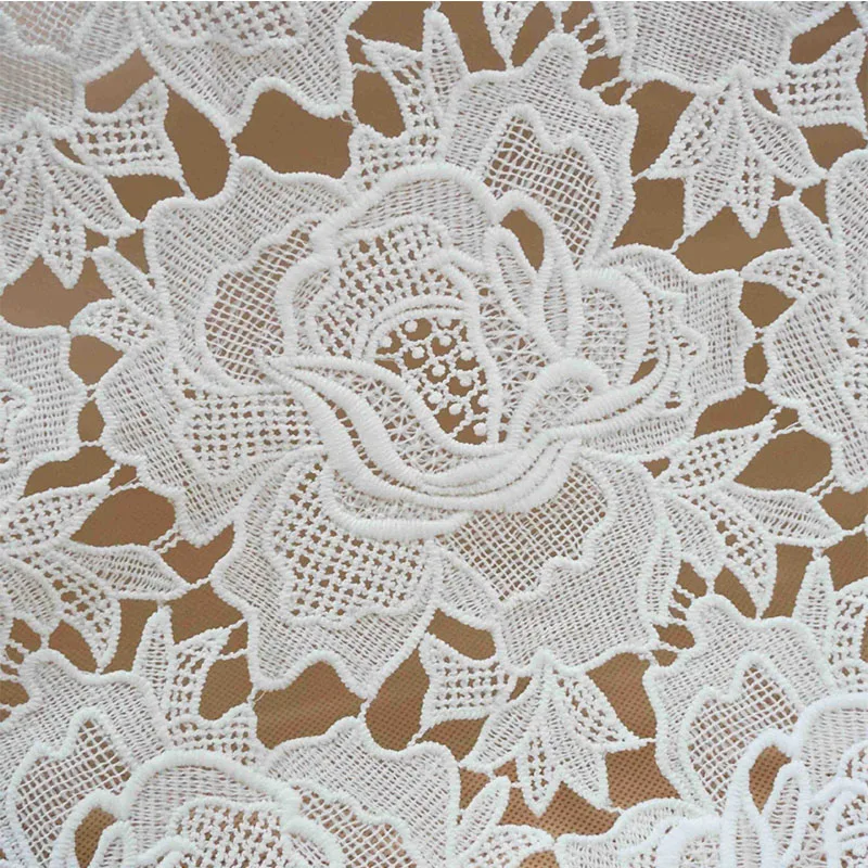 Lace Fabric African Guipure Cord Lace Fabric Nigerian Water Soluble Lace Fabric For Party Dress Wedding dress