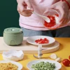 100ML 23W Garlic Mincer Masher Meat Grinders 304 Stainless Steel Blades USB Charging Rechargable for Vegetables Onions Spices 4