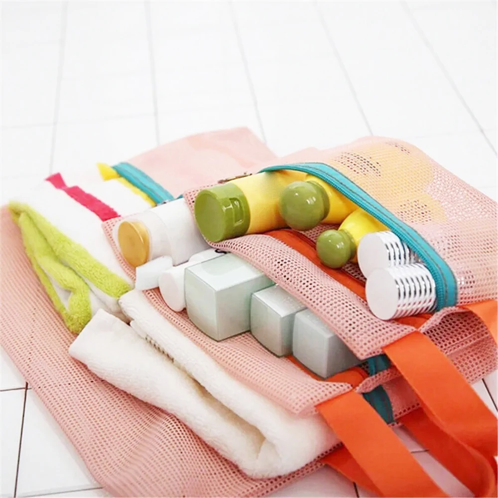 4pcs Travel Packing Organizer Set, Mesh Clothing Bags, Visible Luggage Suitcase Mesh Packing Cubes With Zipper Multi-Sizes Trips