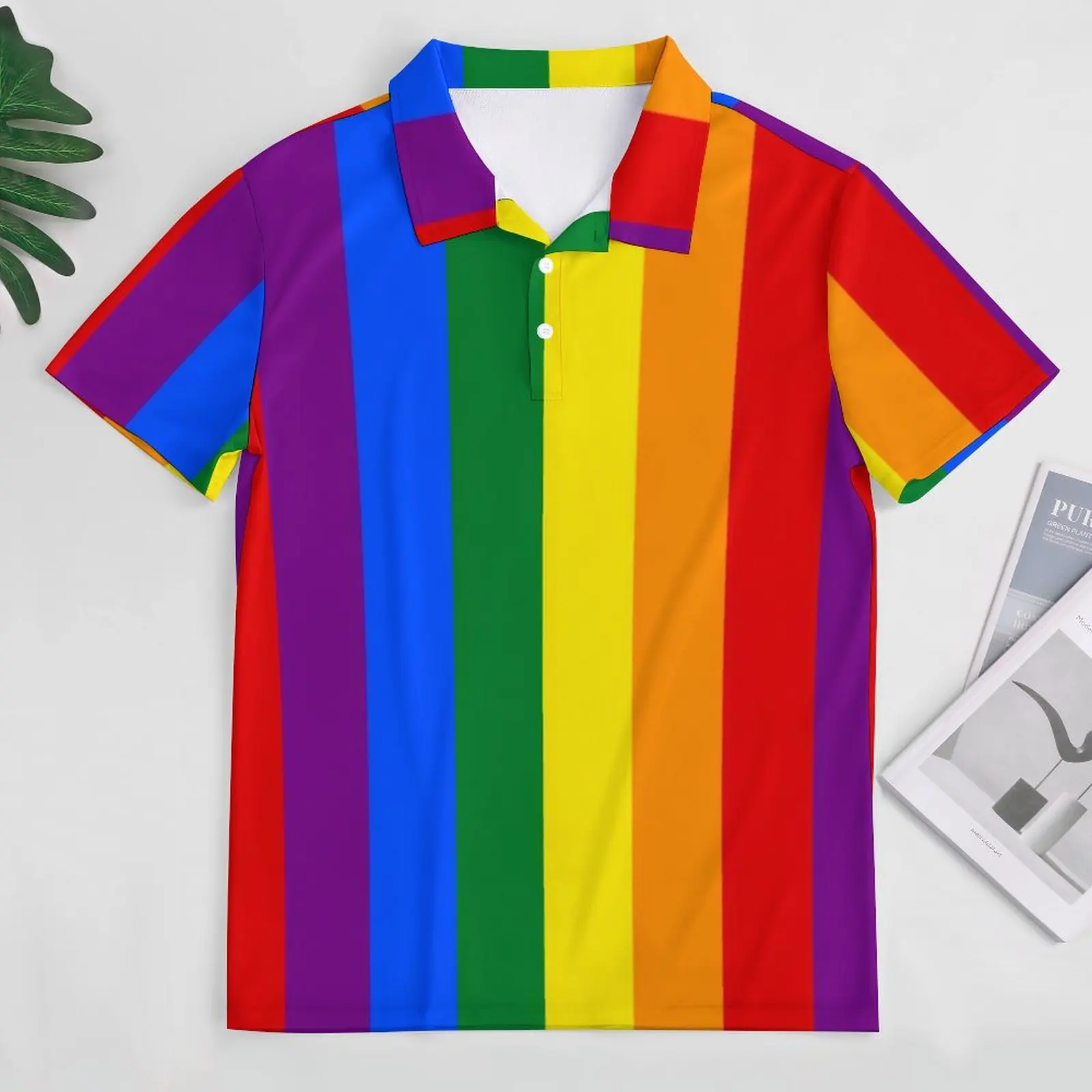 LGBT Rainbow Casual Polo Shirts Gay Pride Flag Print T-Shirts Short-Sleeve  Graphic Shirt Summer Retro Oversize Clothes Gift AliExpress