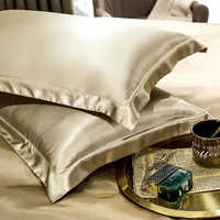 2PCS 100% Pure Silk Pillowcase Cool Real Natural Silk Pillow Covers Double-sided  Mulberry Silk Pillowcase Summer Washable 2