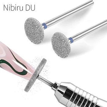 Testa di rimozione Punta da trapano per unghie elettrica diamantata Disco per molatura Bava T Frese Smerigliatrice Taglierina per cuticole Strumenti artistici Punte per lucidatura delle unghie
