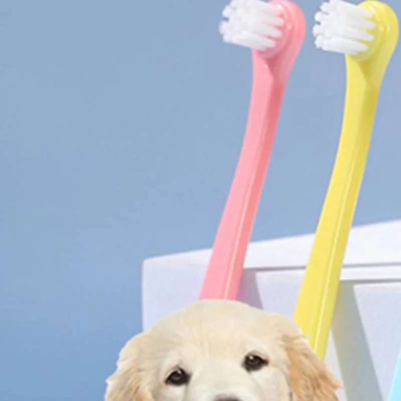 Dog Toothbrush Dog Teeth Cleaning Small Head Brush for Dogs Teeth Mouth Cleaning Tools Pet Grooming Cat Toothbrush Pet Products