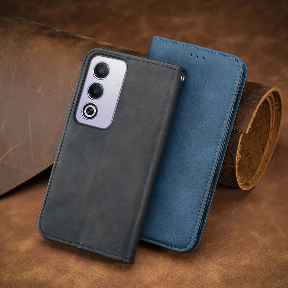 Premium Smooth Leather Flip Case Book Cover – Elegant Protection