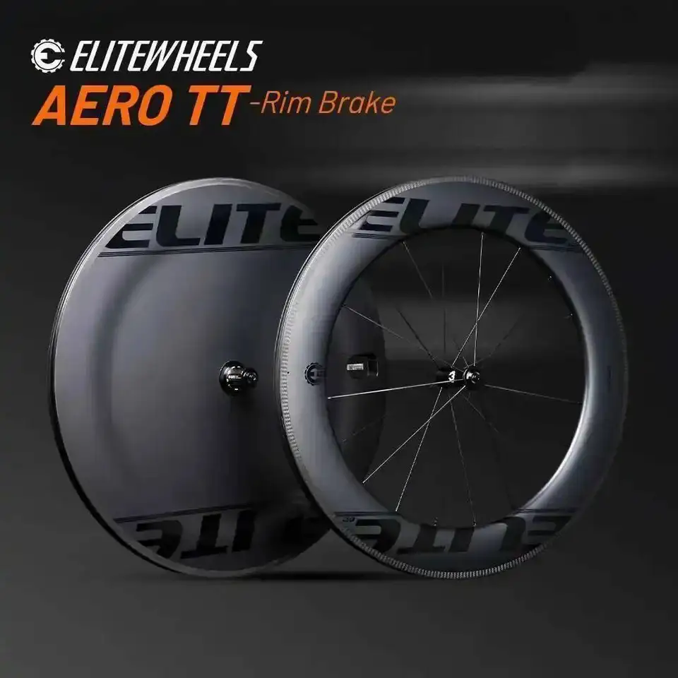 カーボンブレーキ付きトライアスロンホイール,ELITEWHEELS-AERO tt-rim