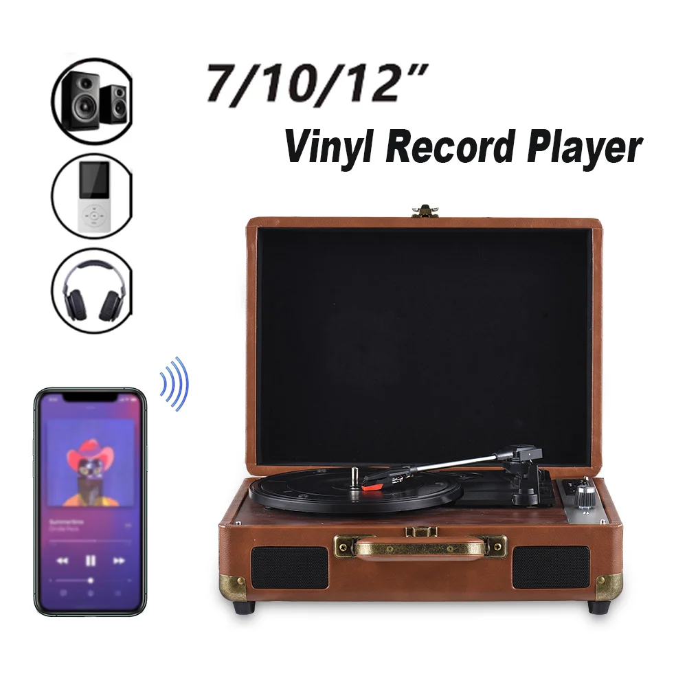 ブリッジボート57 　KENWOOD ターンテーブル 33/45 RPM ヴィンテージターンテーブルレコードプレーヤー,BT蓄音機,USB