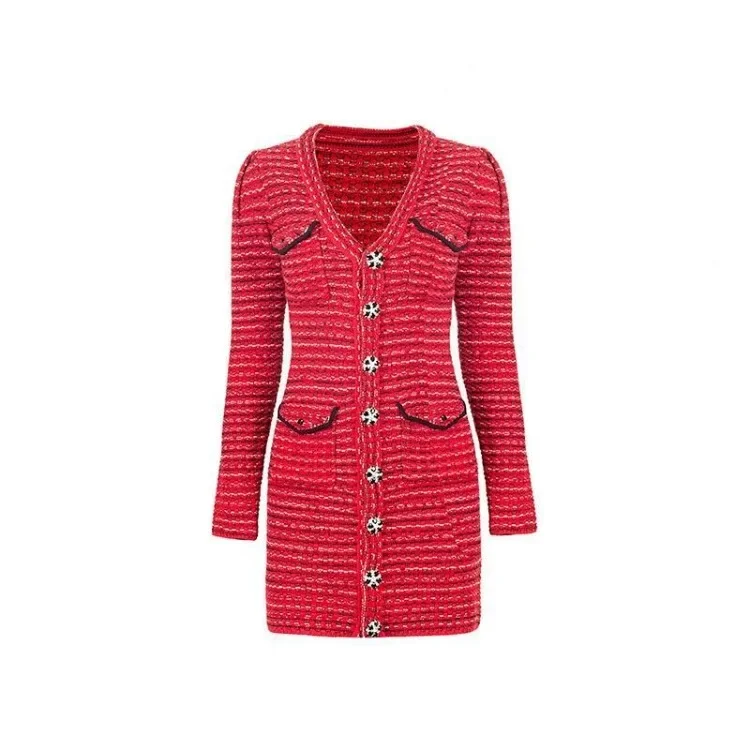 Elegant Lady Red Tweed Small Fragrant Christmas Dress Vintage Long Sleeve Knit Dress 2026 Casual High Waist Woolen Vestidos - AliExpress 200000345 Elegant Lady Red Tweed Small Fragrant Christmas Dress Vintage Long Sleeve Knit Dress 2026 Casual High Waist Woolen Vestidos - AliExpress 200000345