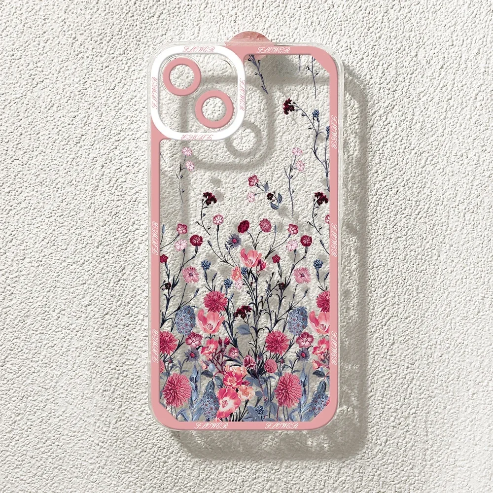 thumbnail image 1 of Daisy Flowers Phone Case for IPhone 11 Case IPhone 12 13 14 15 Pro Max XS XR X 7 8 15 Plus SE Colorful Love Heart Cover Fundas, 1 of 5