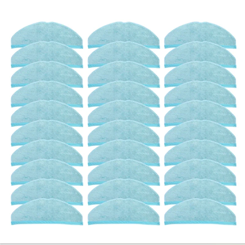 

30 Pcs Mop Cloth Pads for Conga 8090 Ultra / 9090 Robot Vacuum Cleaner Rag Microfiber Cleaner Rags Vacuum Cleaner Parts