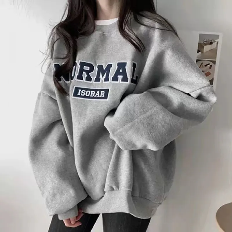 

Women's Fall/Winter 2023 Plush Long-sleeved Sweatshirt