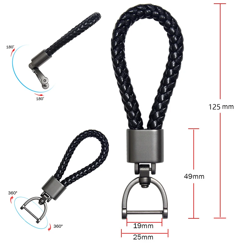 For Honda Africa Twin CRF1000L CRF1000L CRF1100 CRF1000 L Accessories Custom LOGO Motorcycle Braided Rope Keyring Metal Keychain