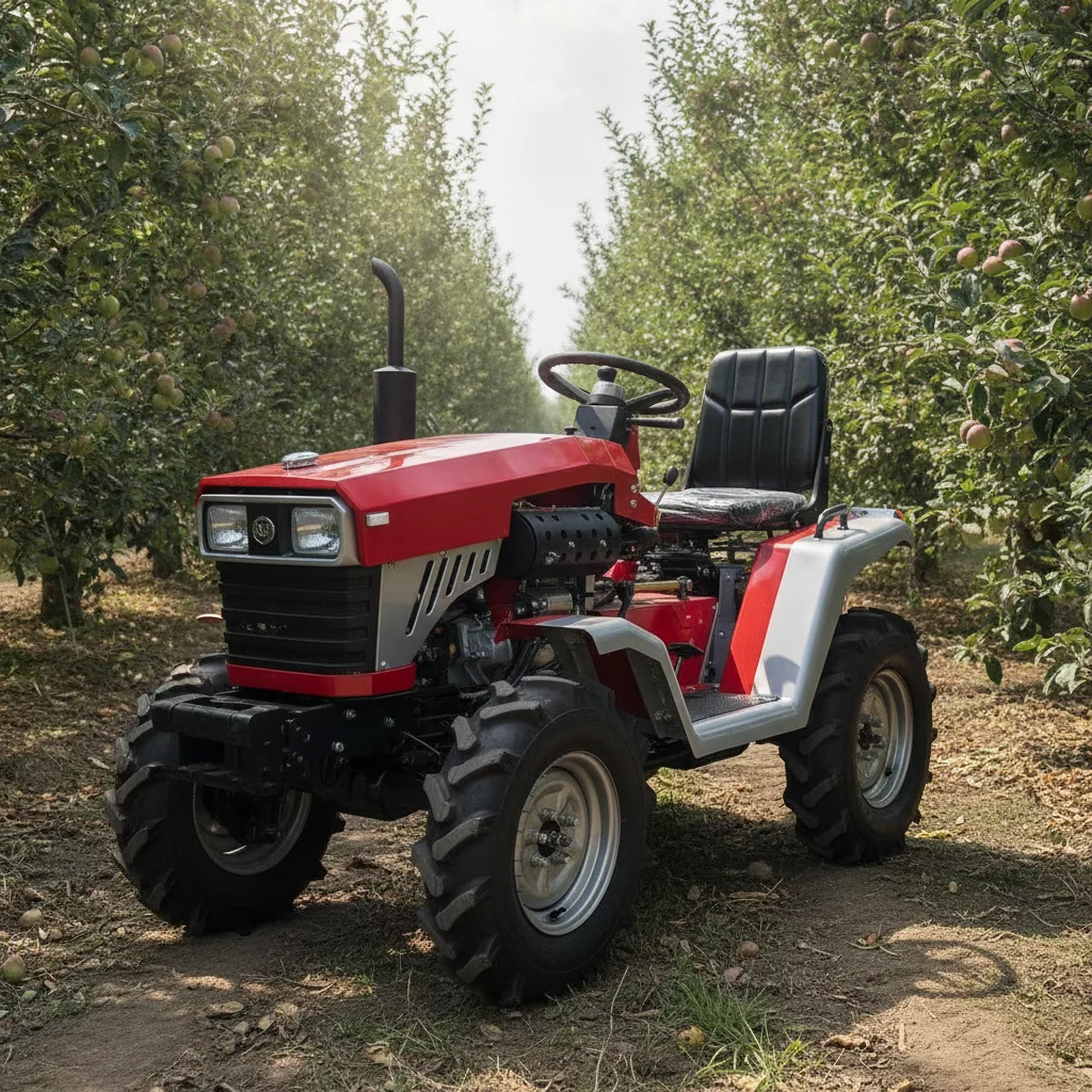 Zuverlässiger Radtraktor mit Dieselmotor, Heck-PTO-Ausgang, Kompletter 3-Punkt-Anhängung, Landwirtschaftliche Ausrüstung