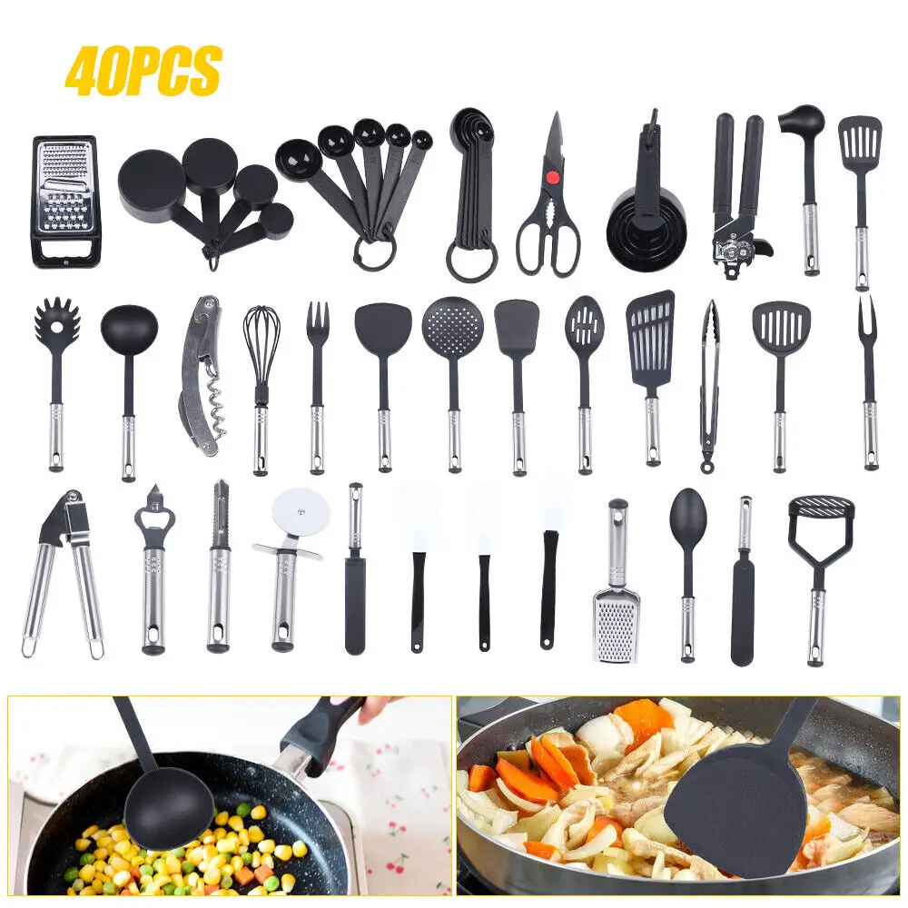 https://ae01.alicdn.com/kf/Sd8cdb0a988344b84add7b0bc4ecc3ac4E/New-40Pcs-Nylon-Kitchen-Utensils-For-Cooking-Baking-Non-Stick-Silicone-Cookware-Set-Kitchen-Accessories-Black.jpg