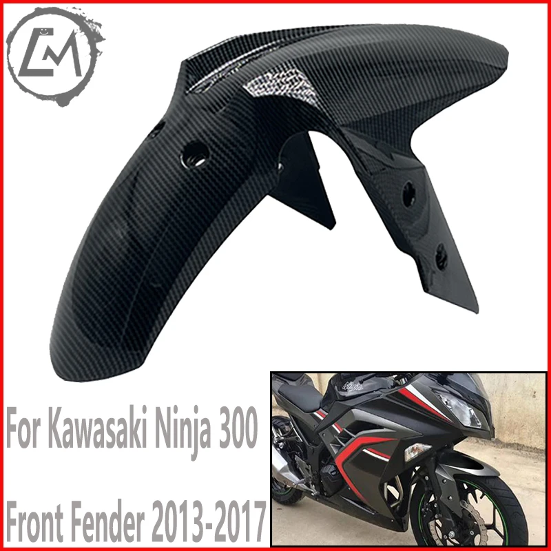 

Motorcycle Front Fender ABS Injection Molding For Kawasaki Ninja 300 EX300 Z250 Z300 2013-2017