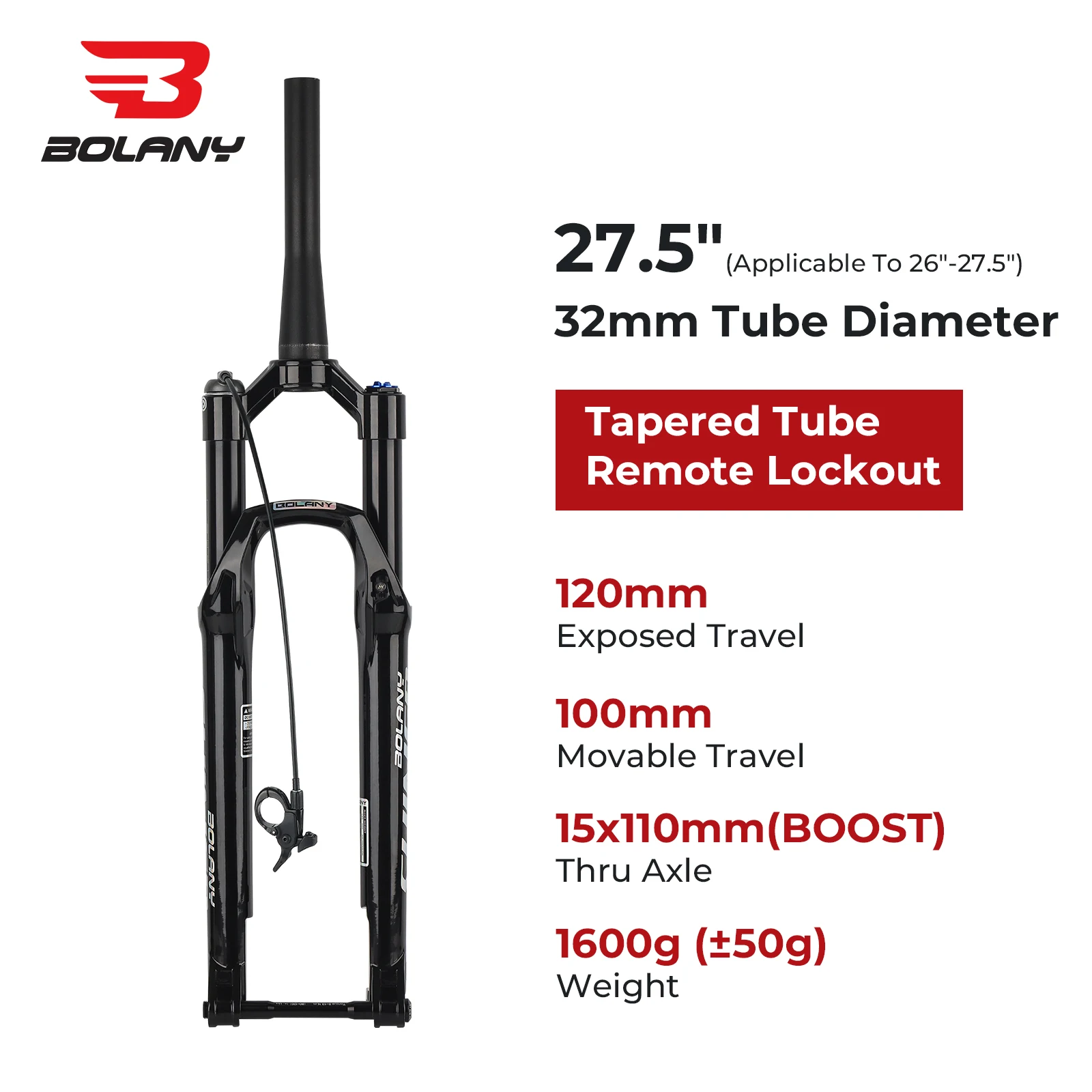 Bolany-mtb用エアフォーク、エアオイルサスペンションブースト、軽量
