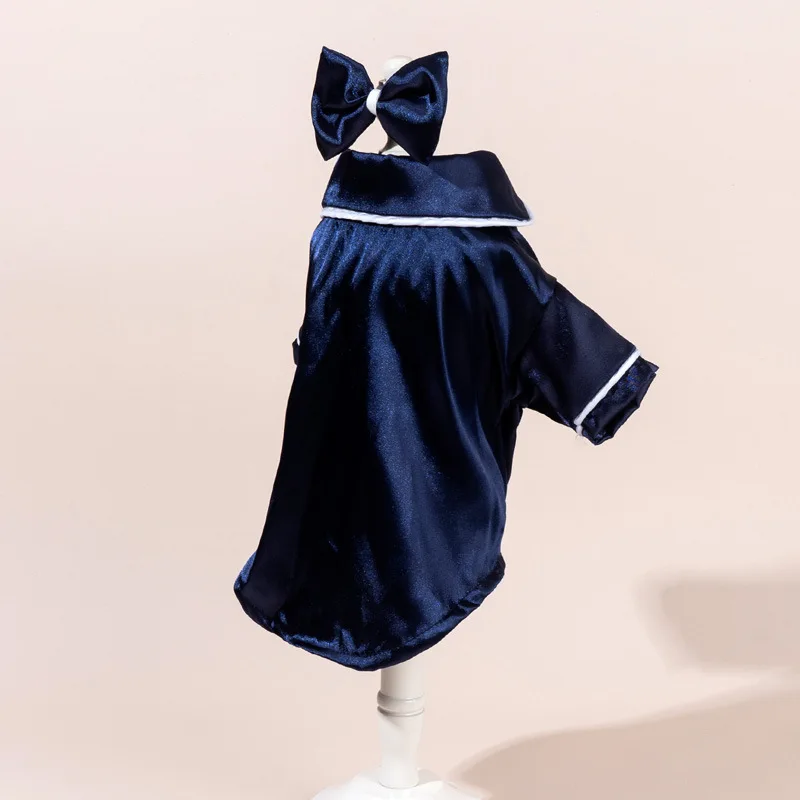 Comfortable Pet Pajamas Set With Flower Headpiece For Dogs And Cats_voghion.com