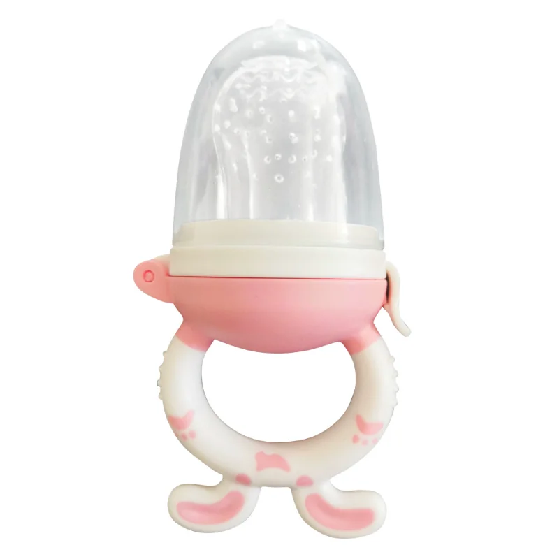 Baby Fruit and Vegetable Bite Music Food Supplement Pacifier Molar Stick Supplementary Portable Storage Baby Fruit Supplement silicone fruit feeder