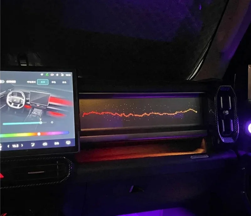 Car Co-pilot Starry Sky Light Panel Car Accessories Fit for JETOUR Traveler T2-Special Ambient Light Modification 64 Color Starry Skyp