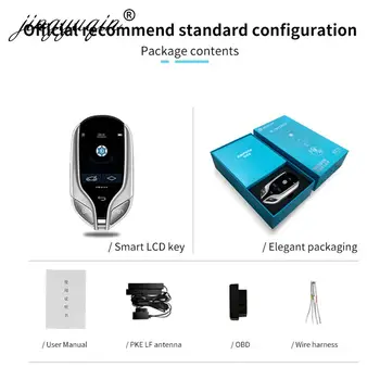 Keyforkess K911 PKE Keyless Entry System Smart LCD Key per Maserati Style per BMW Lexus Audi VW Ford Jeep funziona con il telefono cellulare - Jingyuqin K911 PKE Keyless Entry System Smart LCD Key per Maserati Style per BMW Lexus