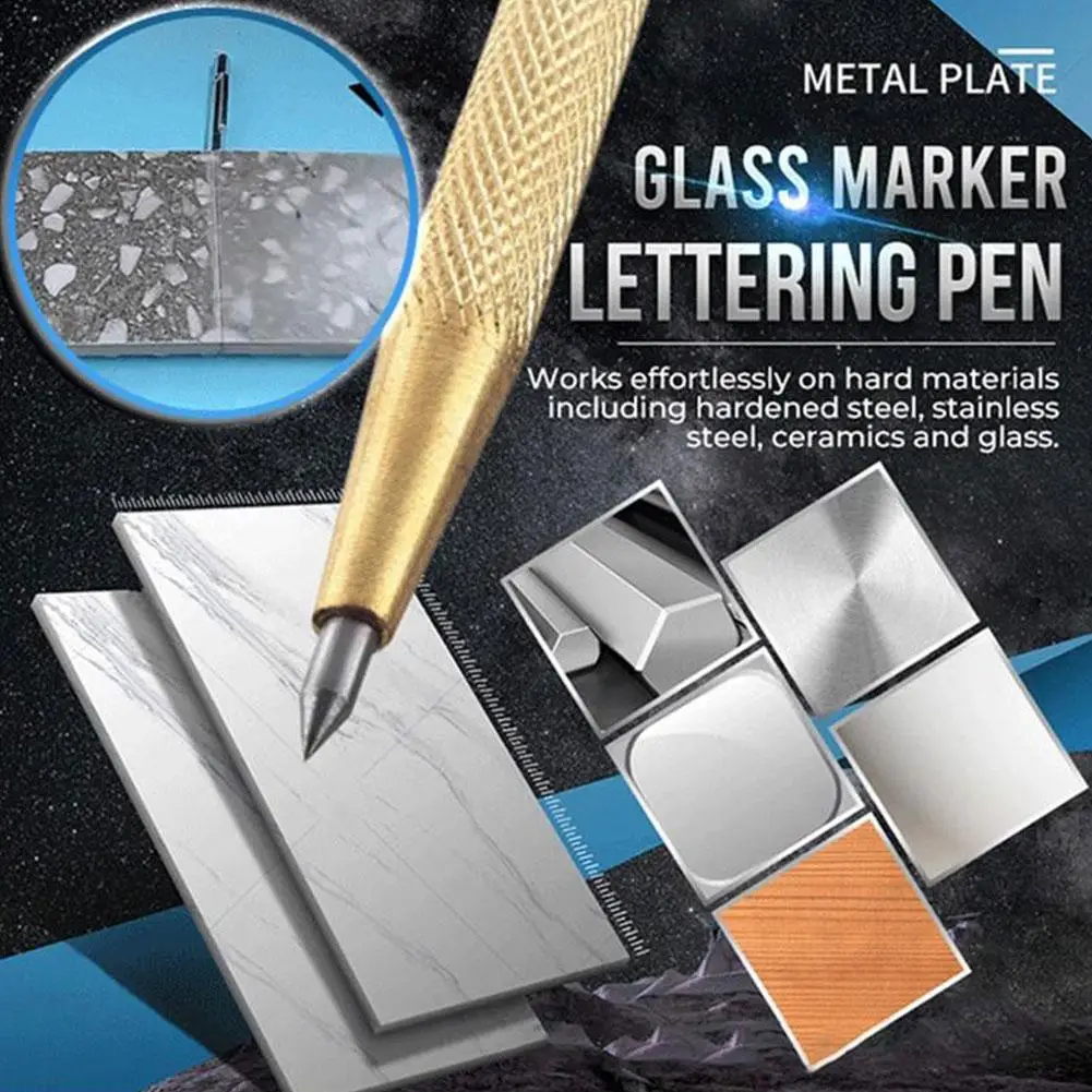 1pcs Glass Cutting Tool Diamond Glass Cutter Carbide Hard Engraver Scriber Metal Scriber Knife Lettering Machine Tile F2J4