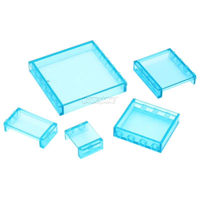 Marumine 1x2x3 Panel Glas Wand Fenster 20PCS Klassische MOC Ziegel Teile Stadt Haus Gebäude Block kit Zubehör 74968 87544 2362