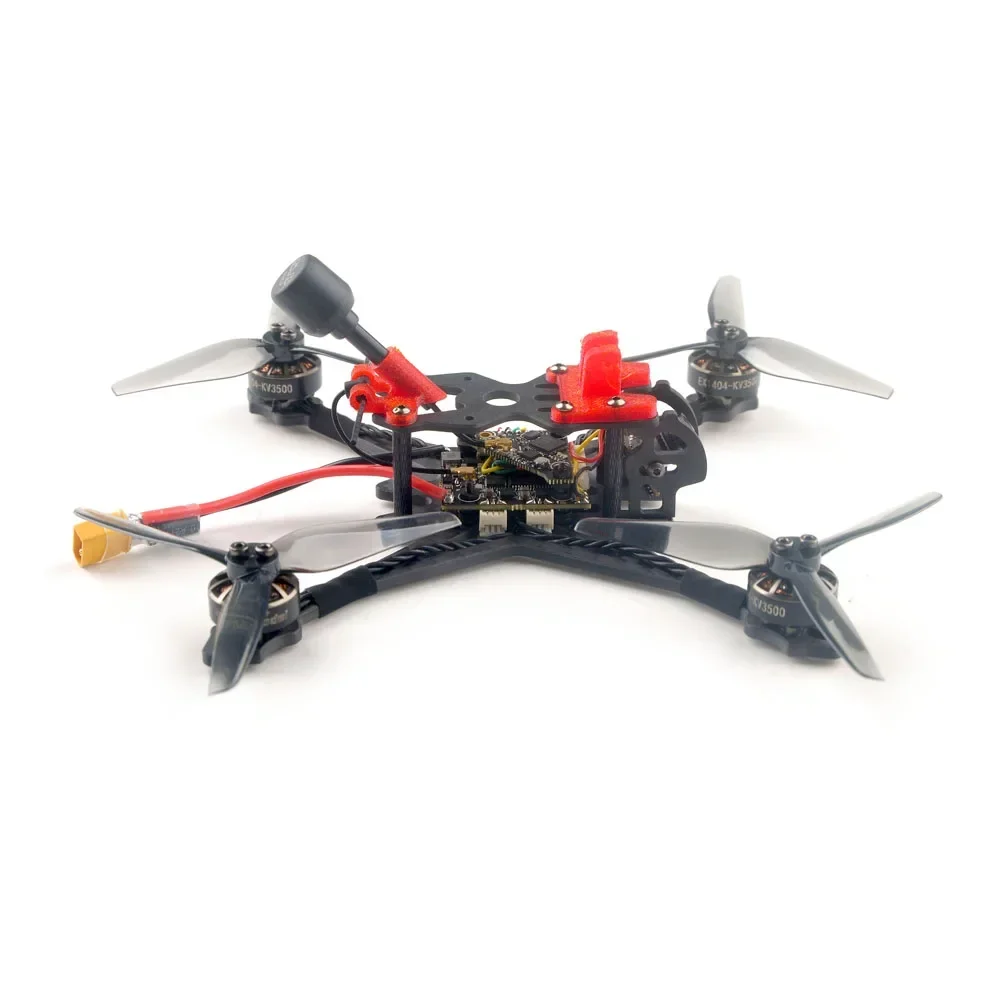 HappyModel Crux35 ELRS V2 CrazyF411 ELRS AIO URAT OVX306 300mW Caddx Ant 1200TVL EX1404 KV3500 4S 3.5inch FPV Freestyle Drone 3