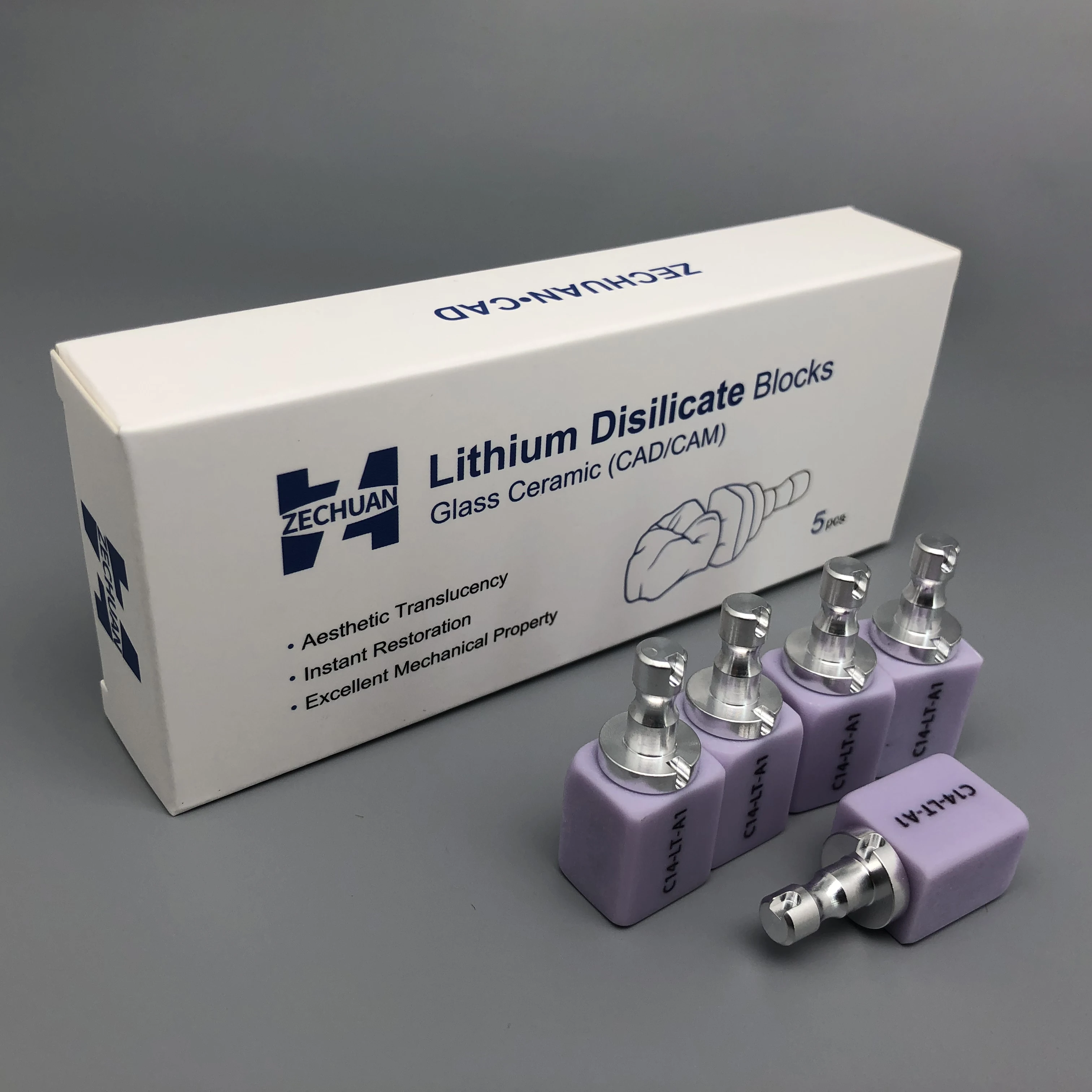 Dental Glass Ceramic Lithium Dislicate Block Cerec CAD CAM HT LT C14 Blocks 4