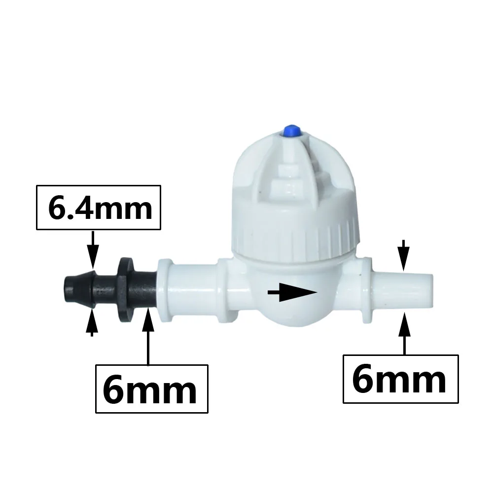 Anti-Tropf-Sprühventil, Innenloch 6 mm, Außendurchmesser 6 mm, Bewässerungswasserventil für Gewächshaus-Hängesprinkler, 100 Stück – Detail 6
