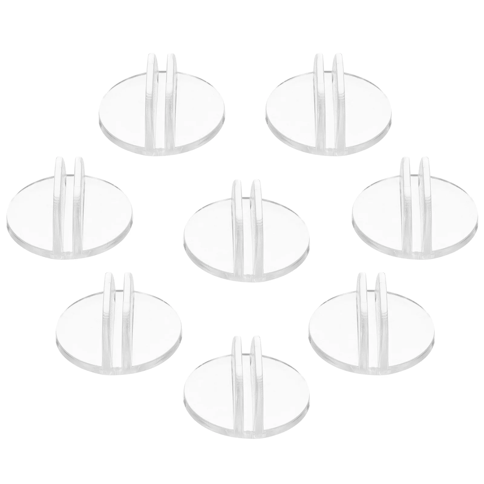 Business Card Holder Pocket Organizer Desk Plastic Multiple Display Stands Transparent Plastic Cards Stand Base