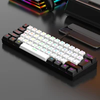 60% wired gaming keyboard, RGB backlight ultra compact mini keyboard, waterproof small compact 61 key keyboard for pc/Mac gamers 1