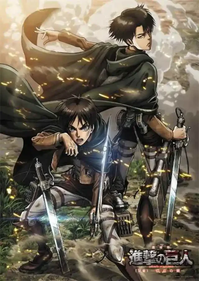 Anime Attack on Titan Final Season Aesthetic Canvas Art