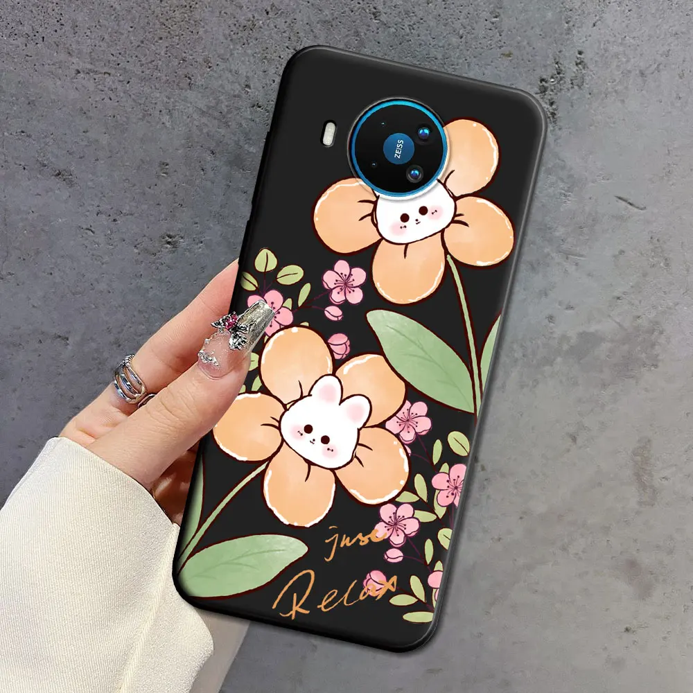 Floral Soft Silicone Cartoon TPU Luxury Phone Case - Fashion Back Cover