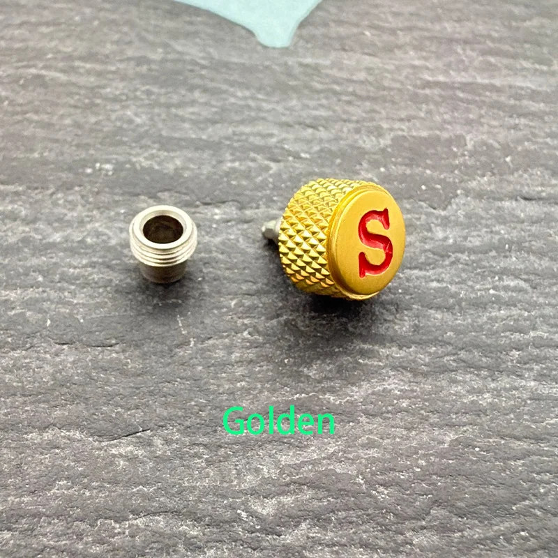 Premium 7mm Watch Crowns in Silver/Rose/Black/Gold - Versatile Replacement Parts