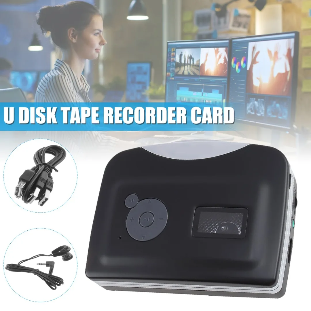 

128Kbps USB Standalone Cassette Tape To MP3 Converter Digital Audio Music Player Hand Held U-disk Converters