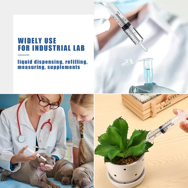 1ml-10ml Plastic Bulk Needle-Free Disposable Syringes Syringes Without Needle Syringe Glue Pet Feeding Needle Kitchen Tools 5