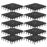 10/20Pcs PVC Plate Blackflat Black Gravel for Landscaping Black Aquarium Sand Aquarium Divider 10 Gallon Fish Tank Gravel 1