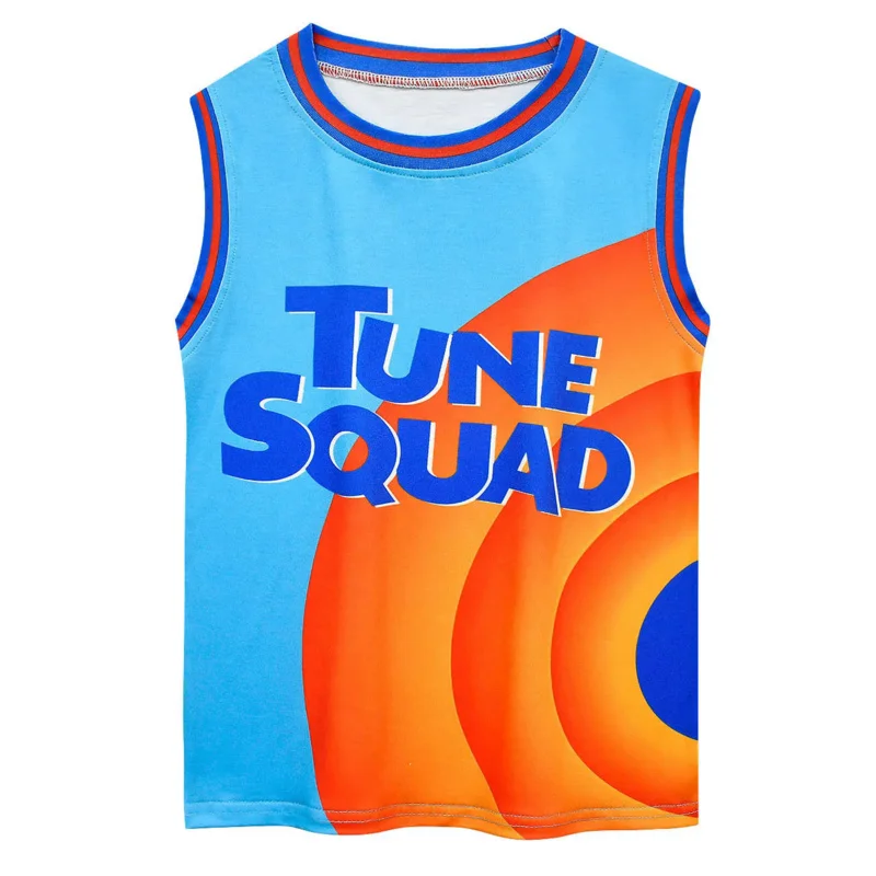 Space Jam 2 Jersey Kids Men James #10 Cosplay Tune Squad Basket Shirt Vest  Shorts Summer New 2022 Basketball Uniform Sports Suit